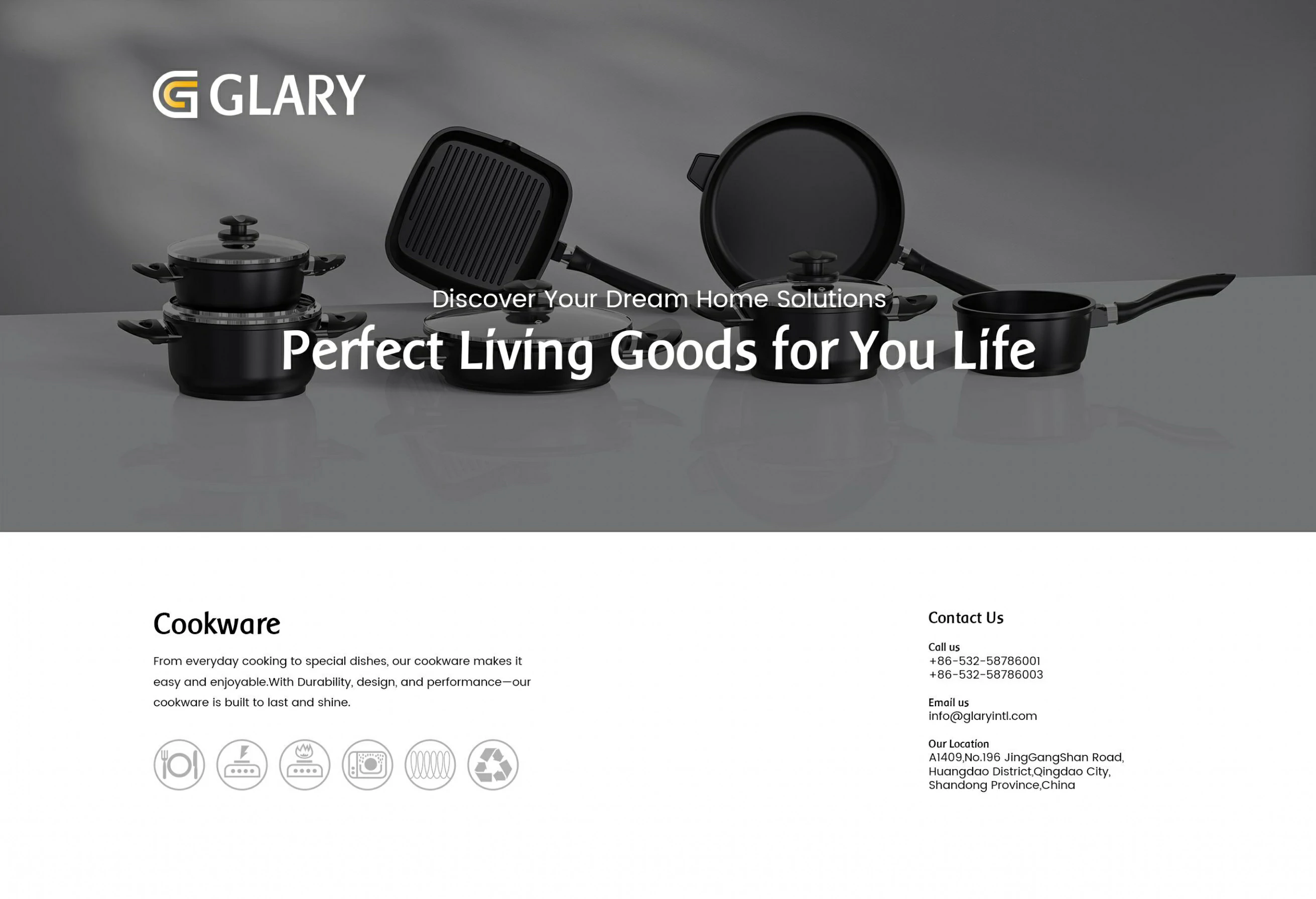 glary cookware product PDF